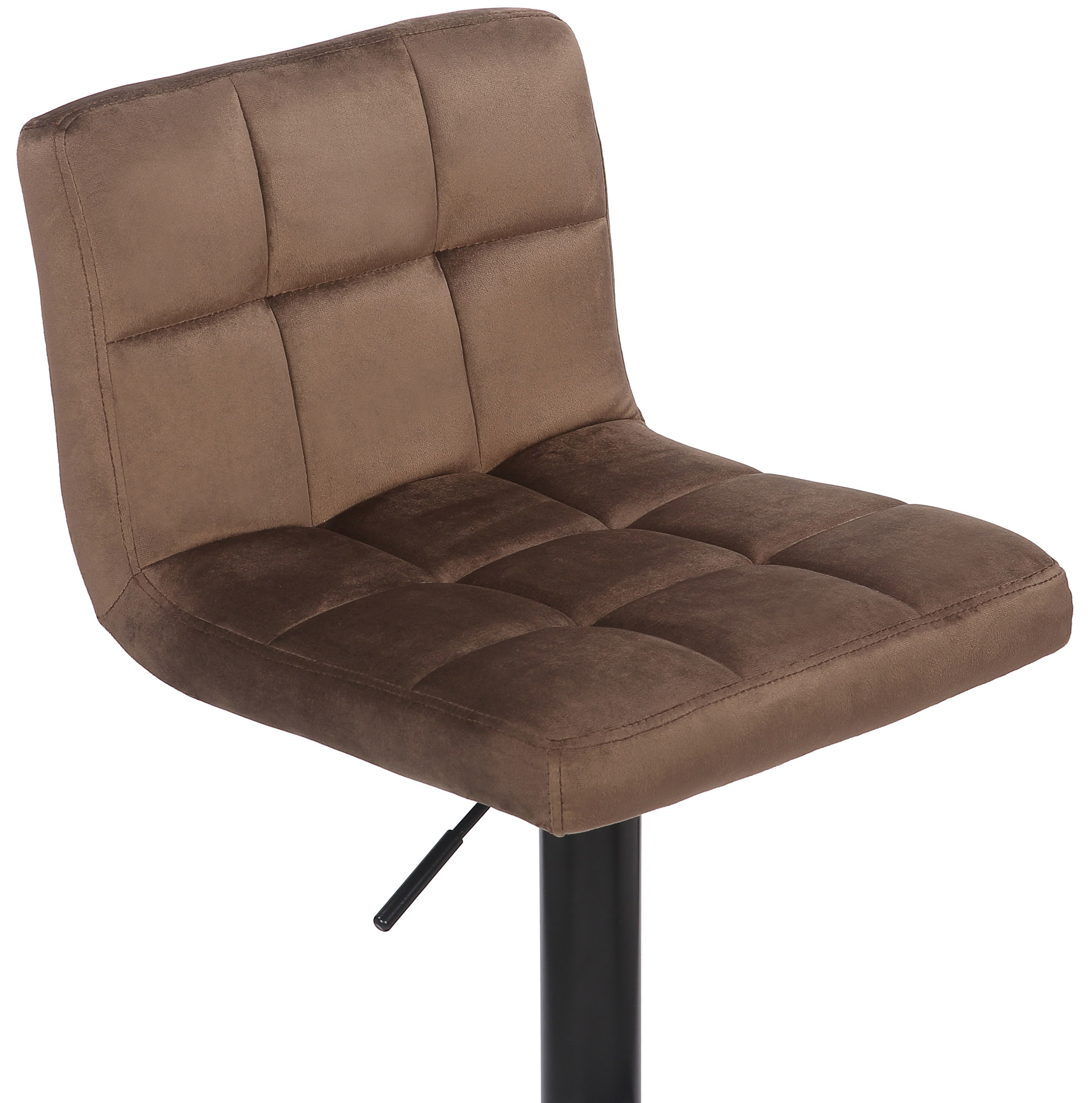 Lot de 2 Tabourets de bar Feni en velours