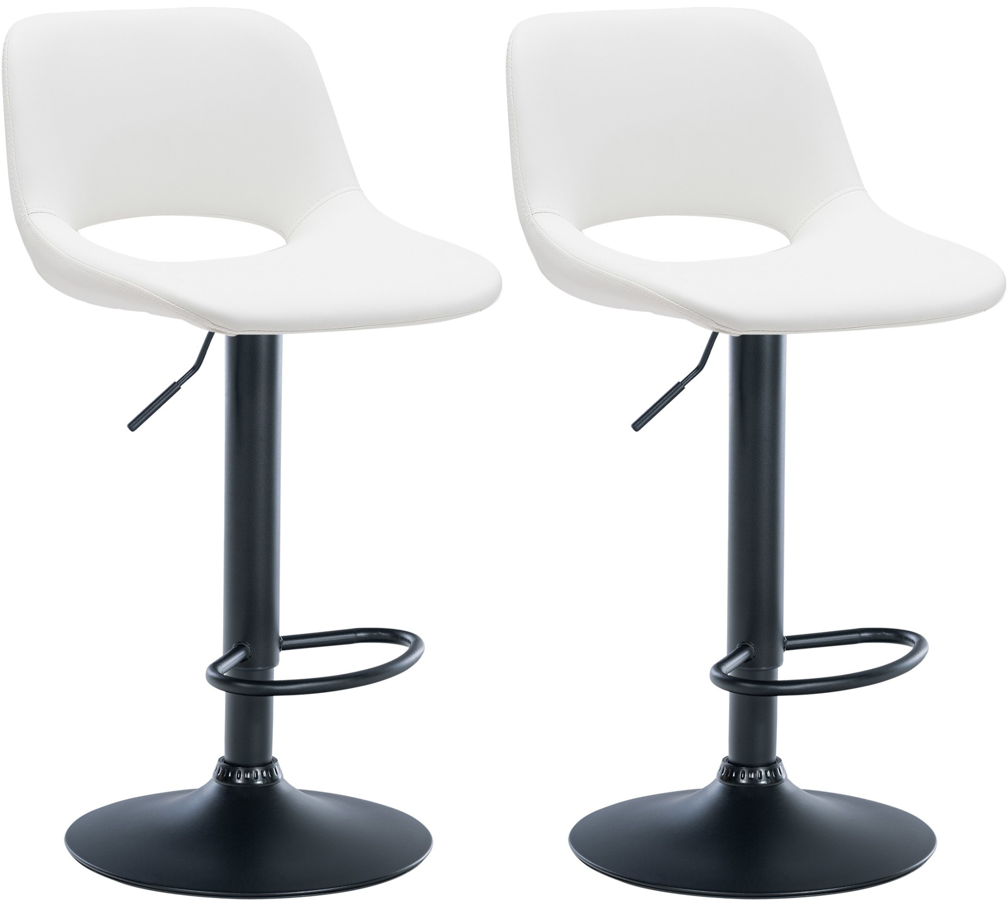 Lot de 2 tabourets de bar Camden en similicuir