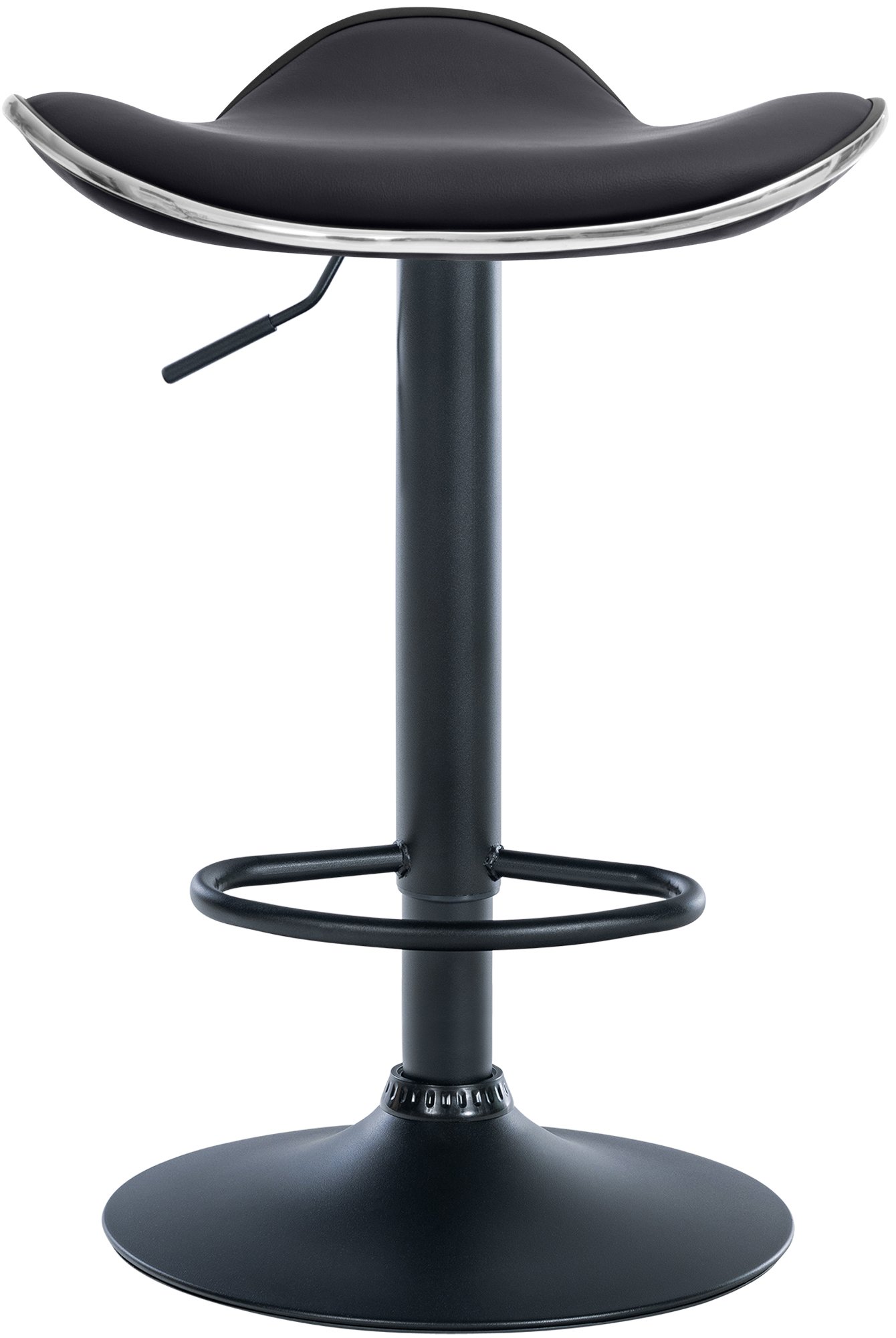 Tabouret de bar Shanghai similicuir avec pied en métal