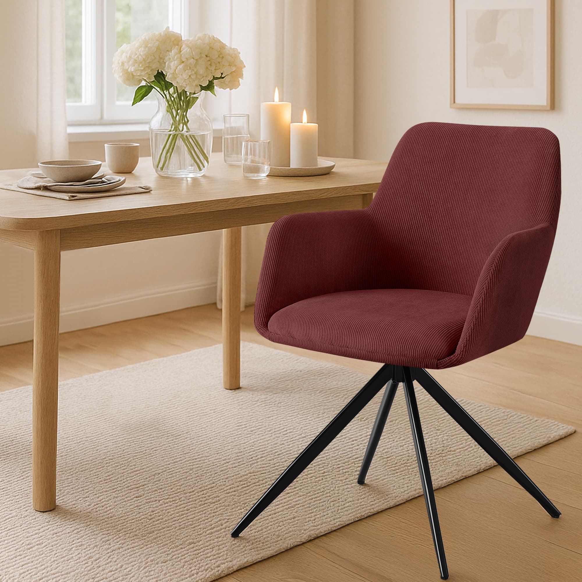 Chaise de salle à manger Olema Cord