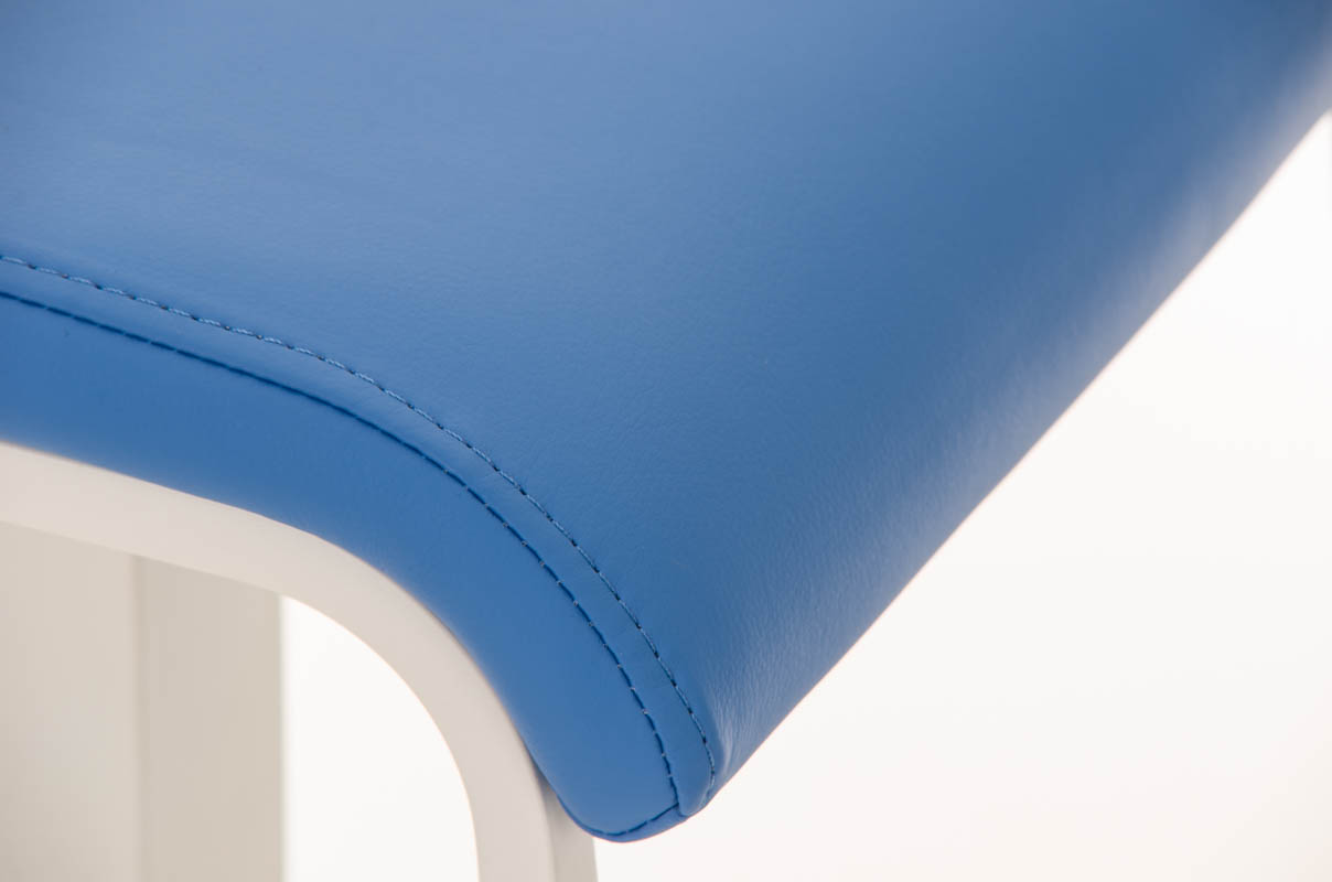 Tabouret de bar Lameng W78 en Similicuir pied en métal