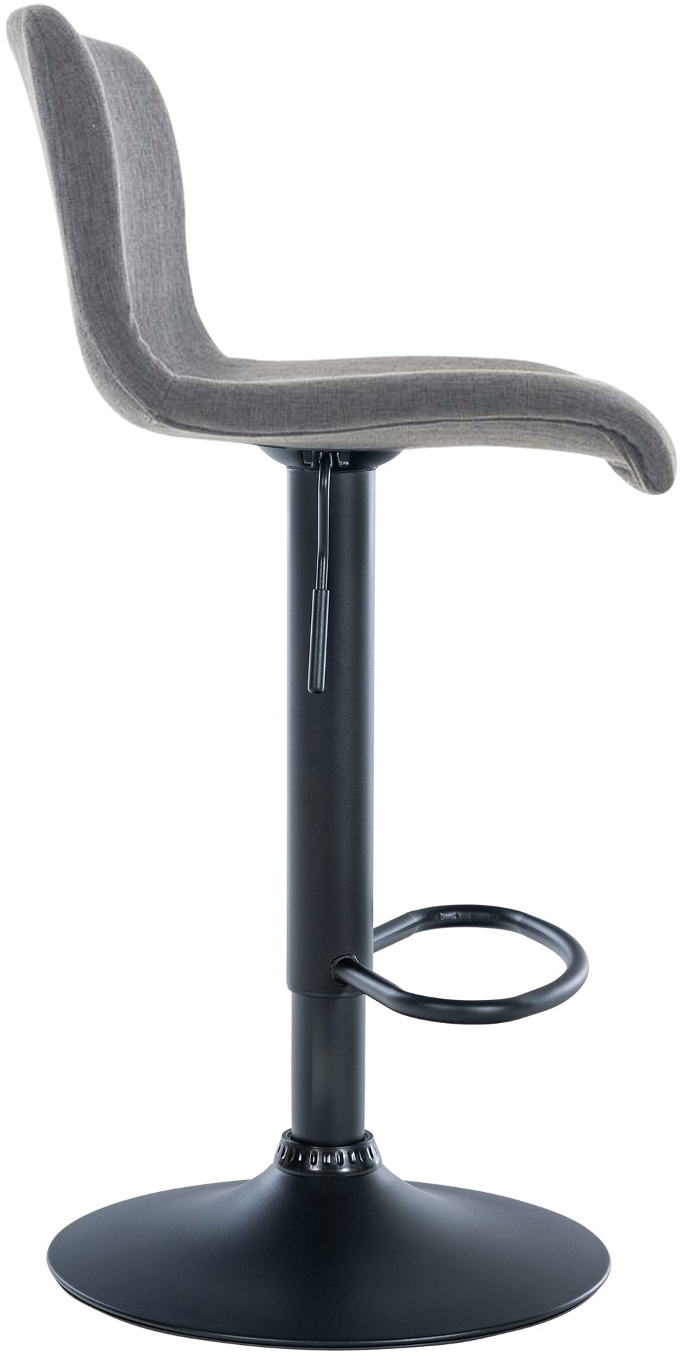 Tabouret de bar Hover Assise en Tissu Piètement Métal chromé