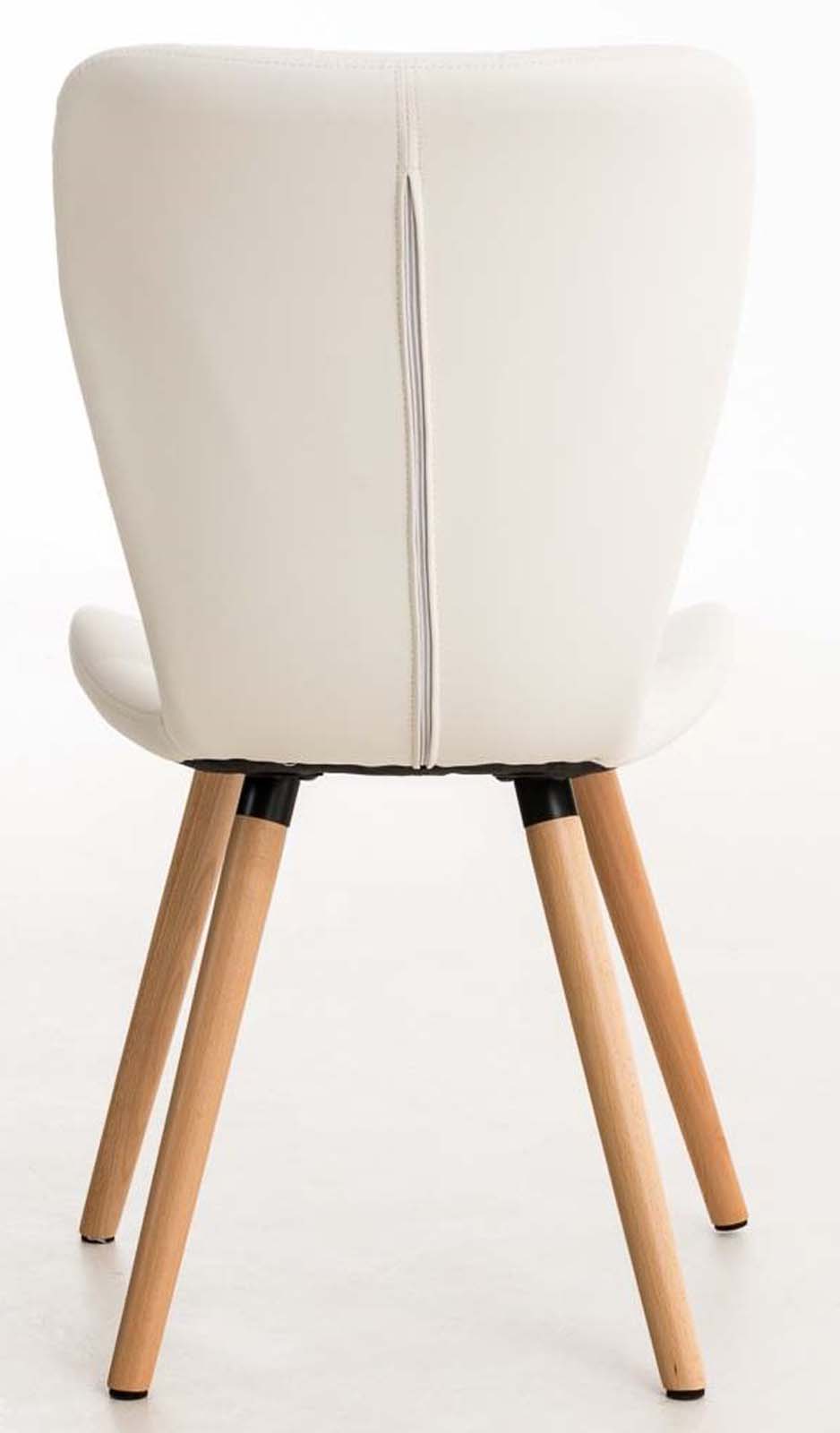 Lot de 4 chaises de salle à manger Elda en similicuir style scandinave