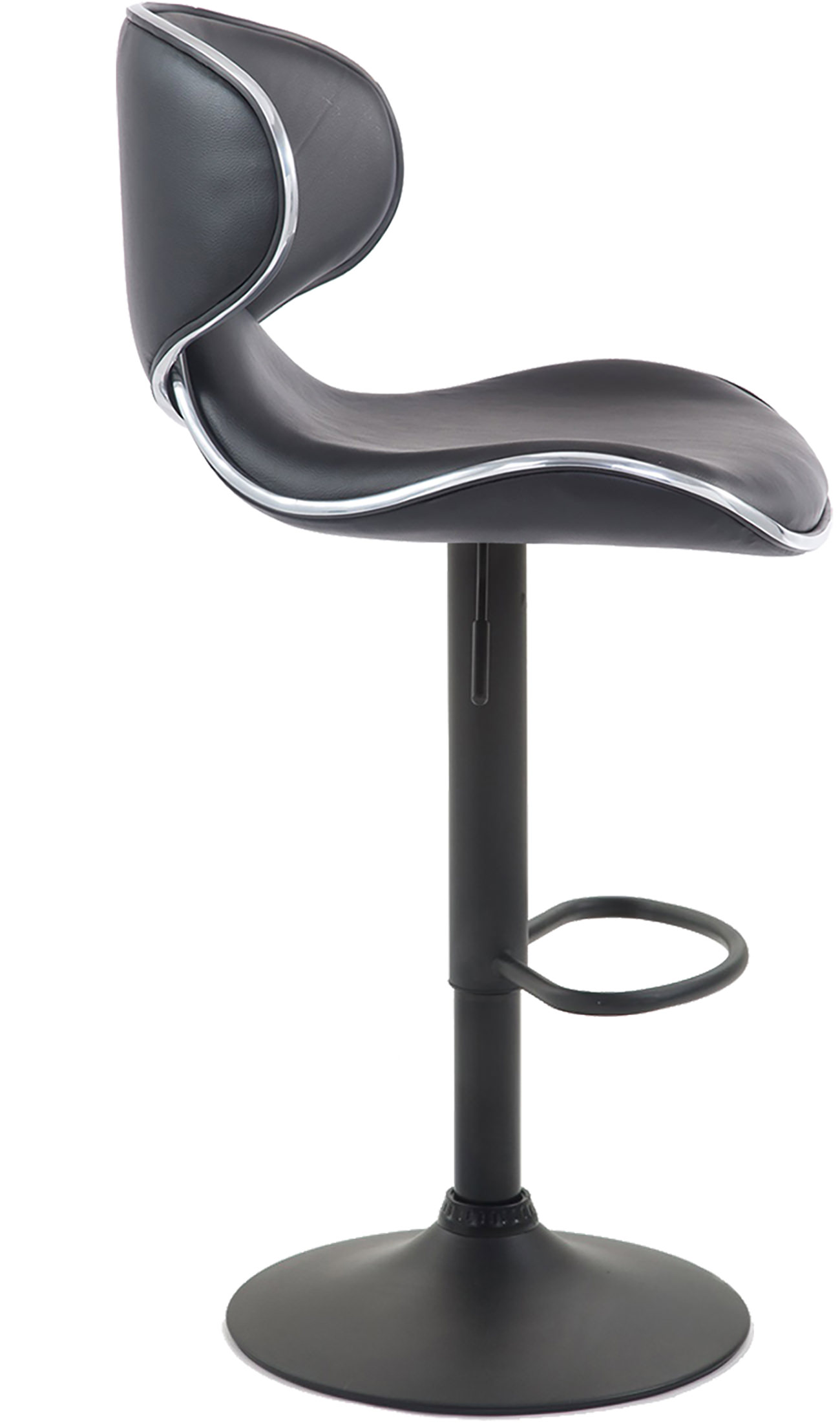 Tabouret de bar Las Vegas V2 similicuir avec pied en métal