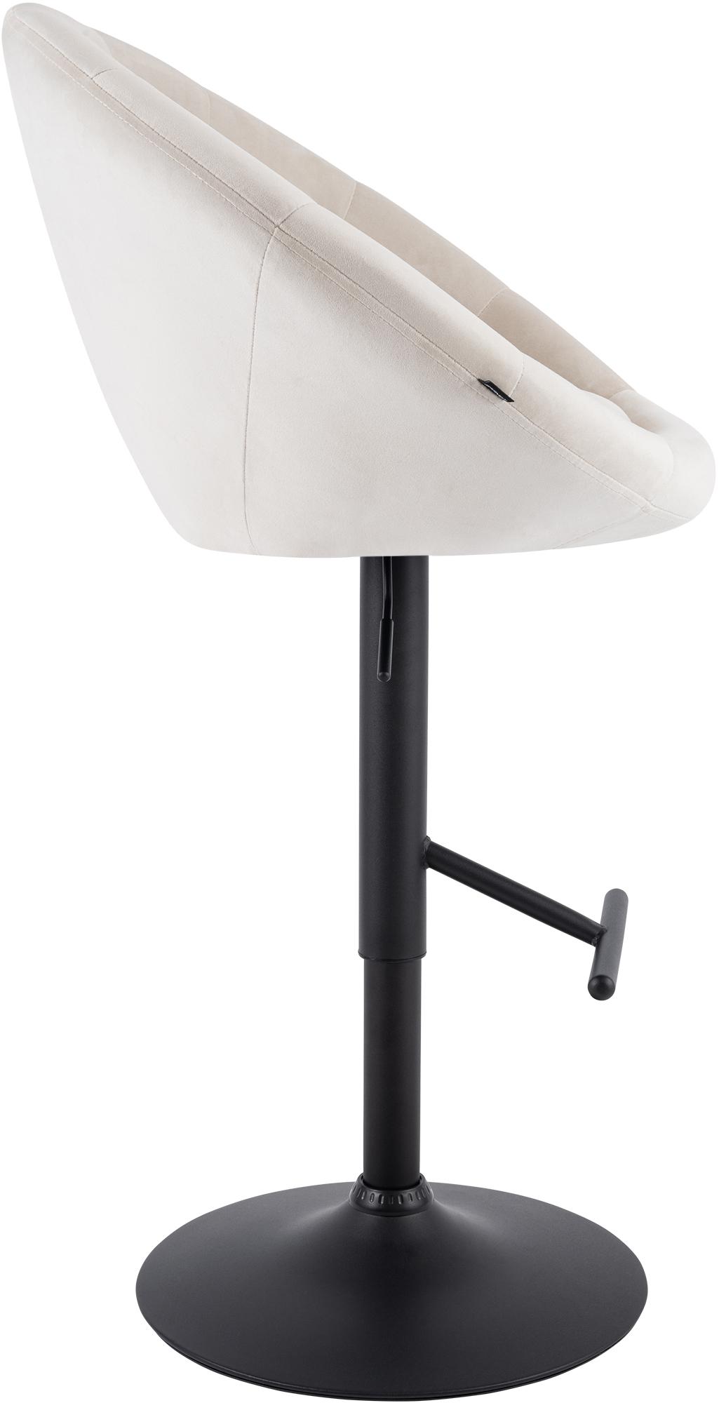Tabouret de bar London en velours