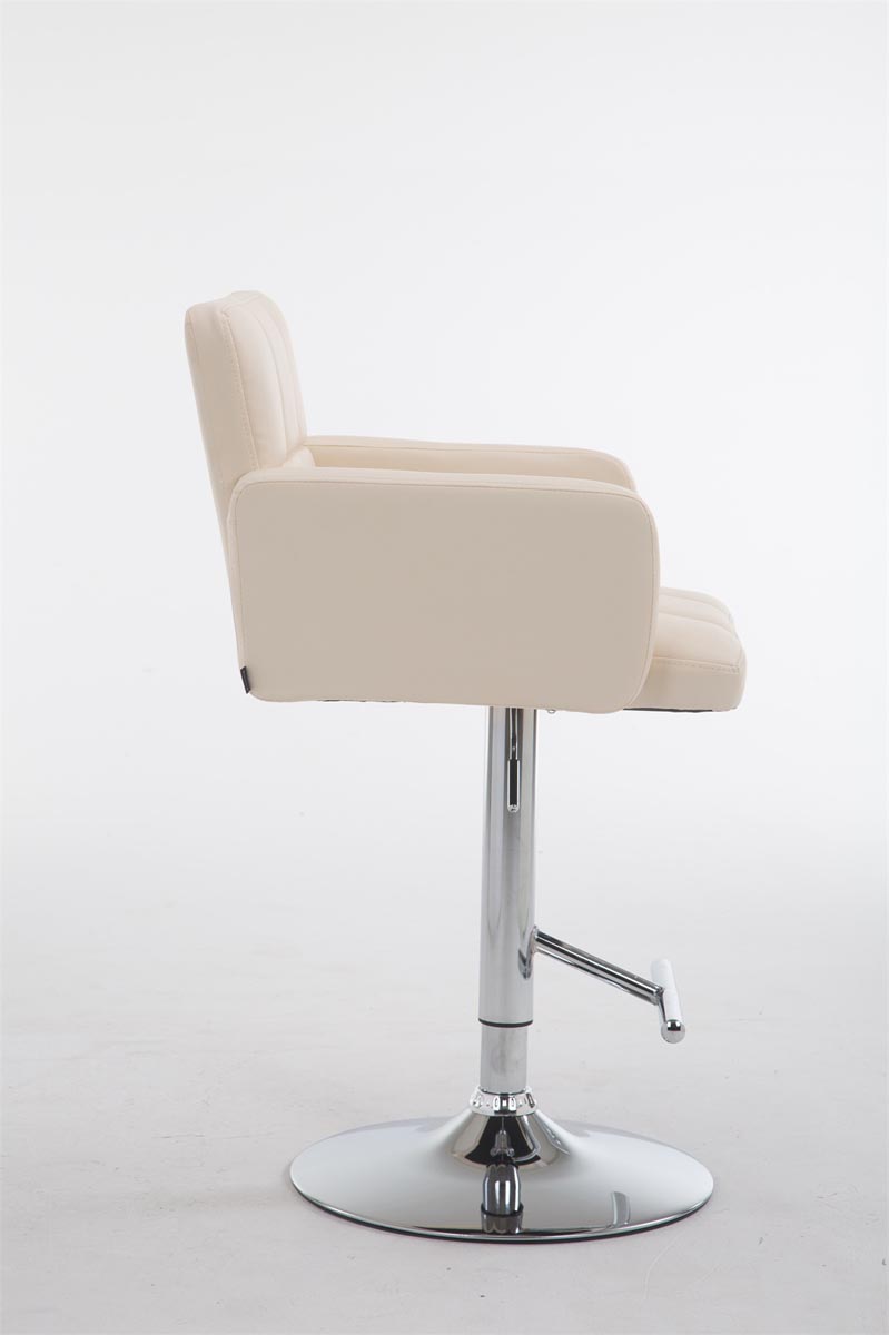 Tabouret de bar Los Angeles similicuir avec pied en métal