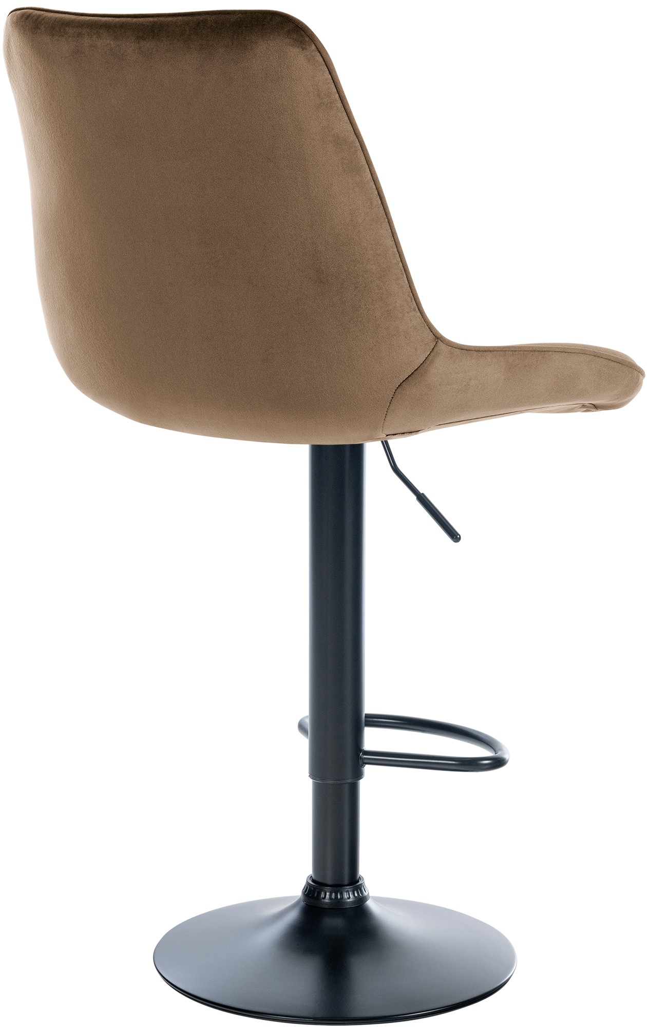 Lot de 2 tabourets de bar Toni velours