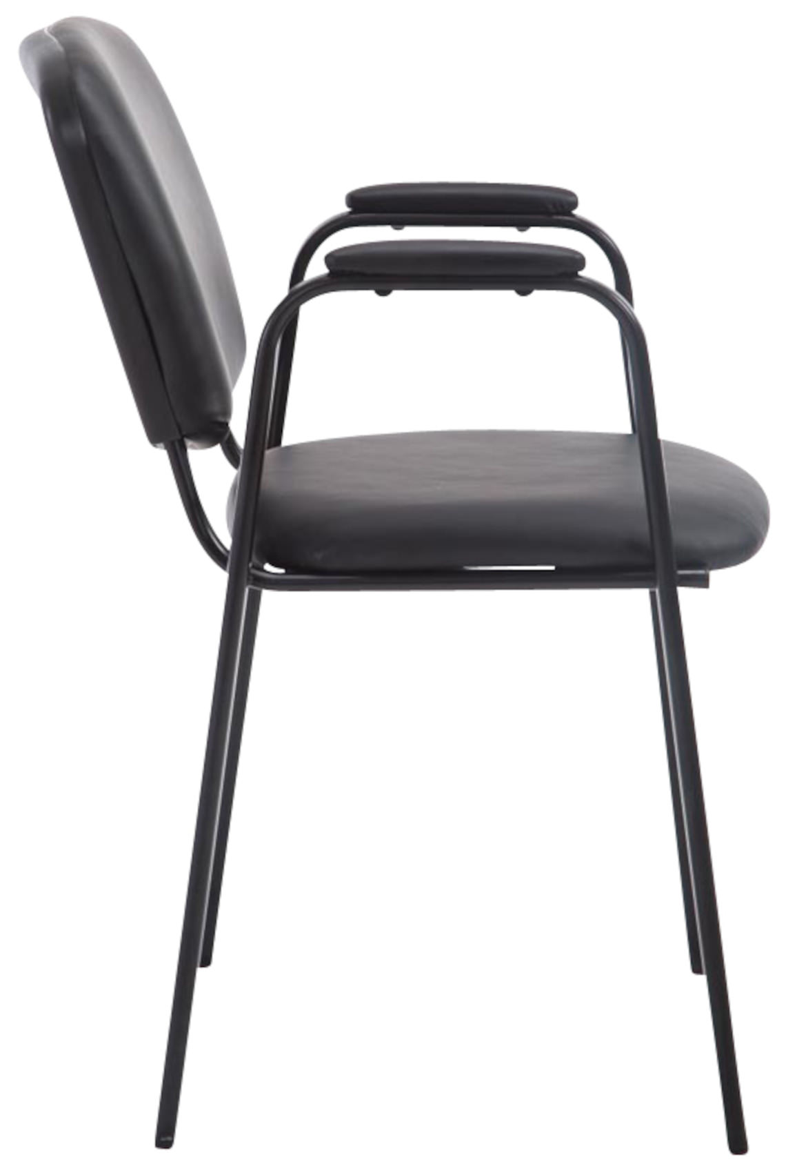 Lot de 4 chaises empilables Ken Pro en simili cuir