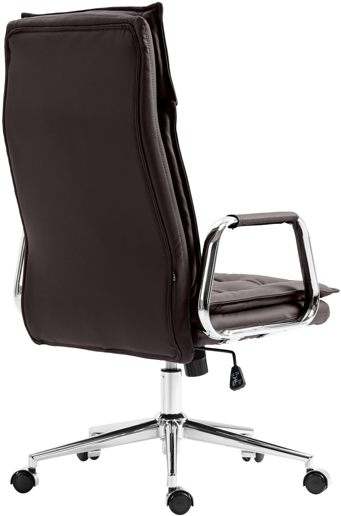 Chaise de bureau Sotira en cuir véritable