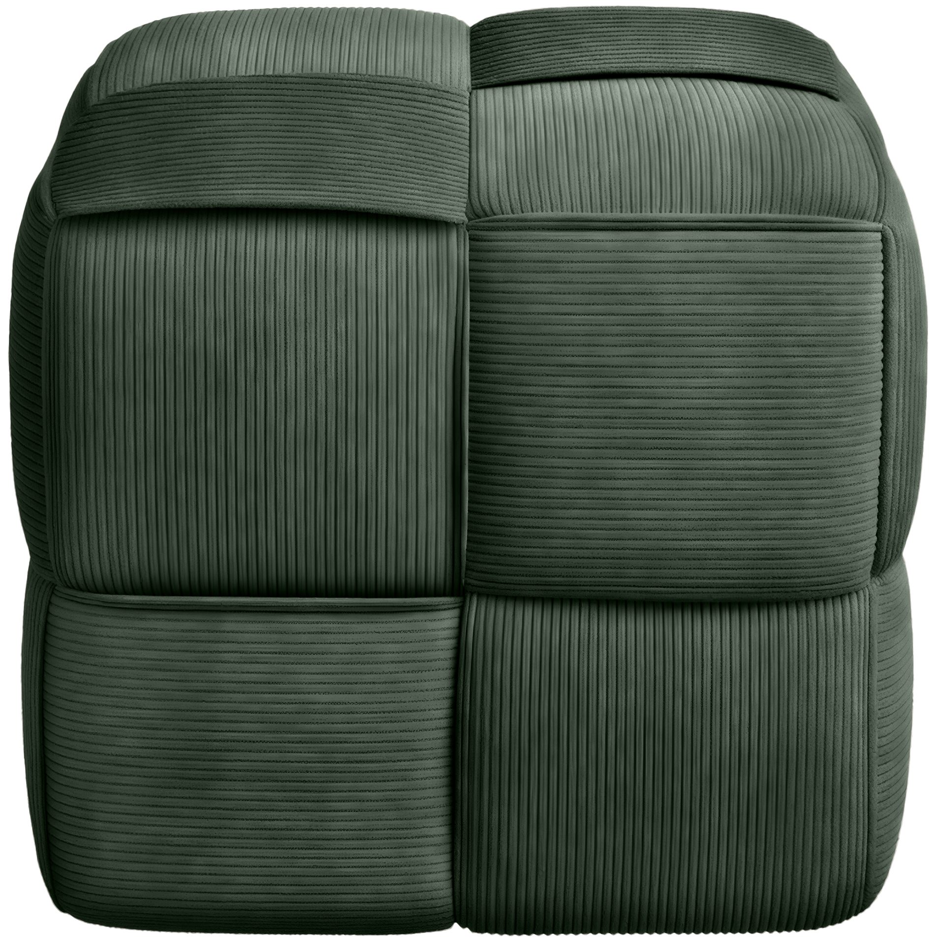 Tabouret en velours côtelé Forinta confortable et design