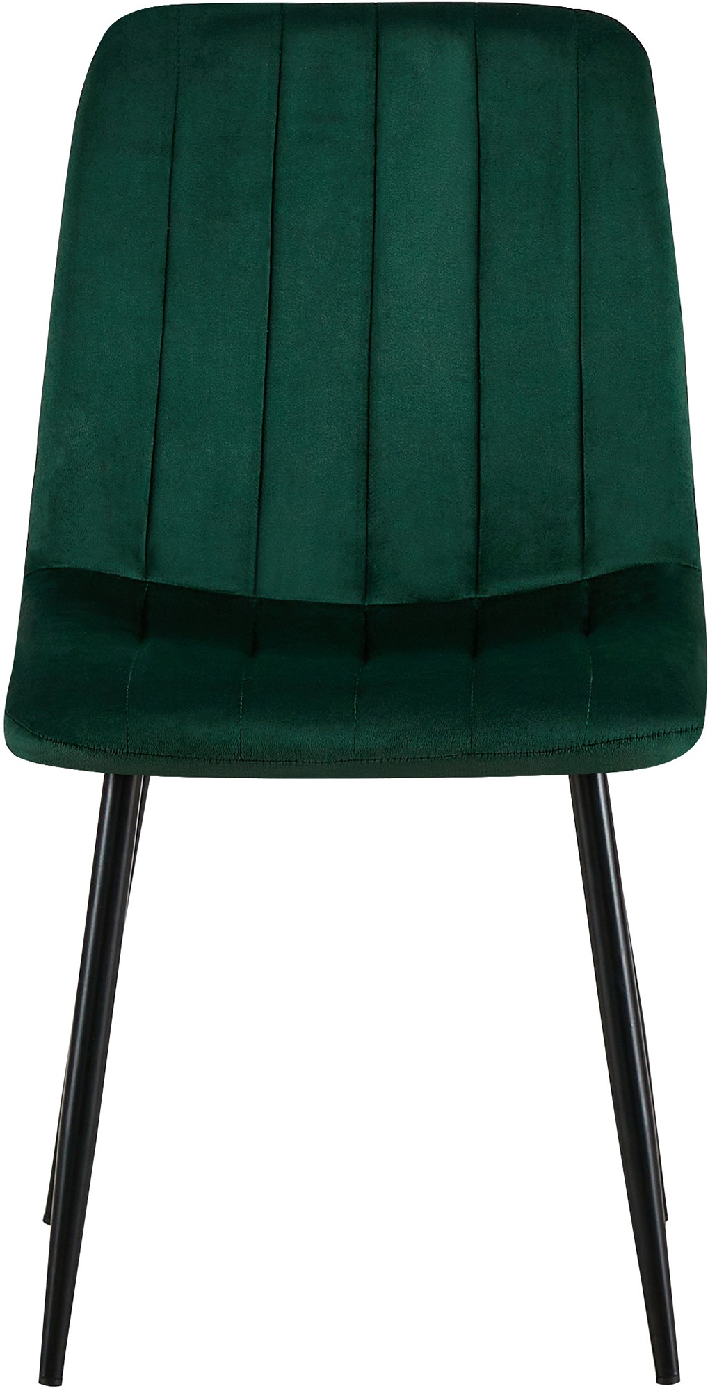 Lot de 4 Chaises de salle à manger Dijon avec Piètement en métal noir