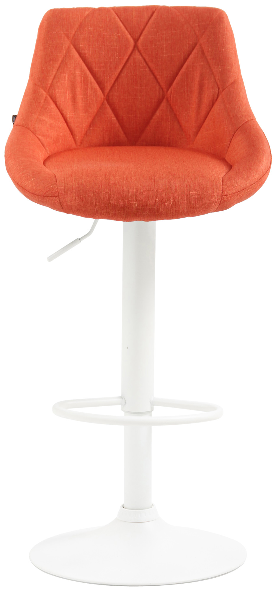 Tabouret de bar Lazio en Tissu Hauteur réglable siège pivotant