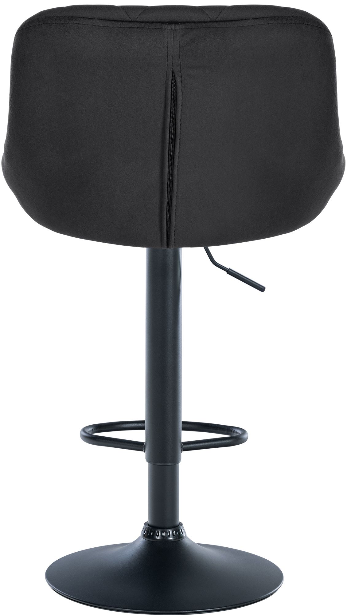 Tabouret de bar Lazio en velours avec pied en métal
