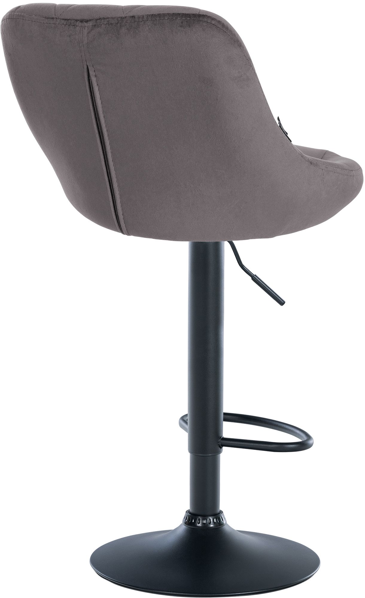 Lot de 2 tabourets de bar Lazio velours