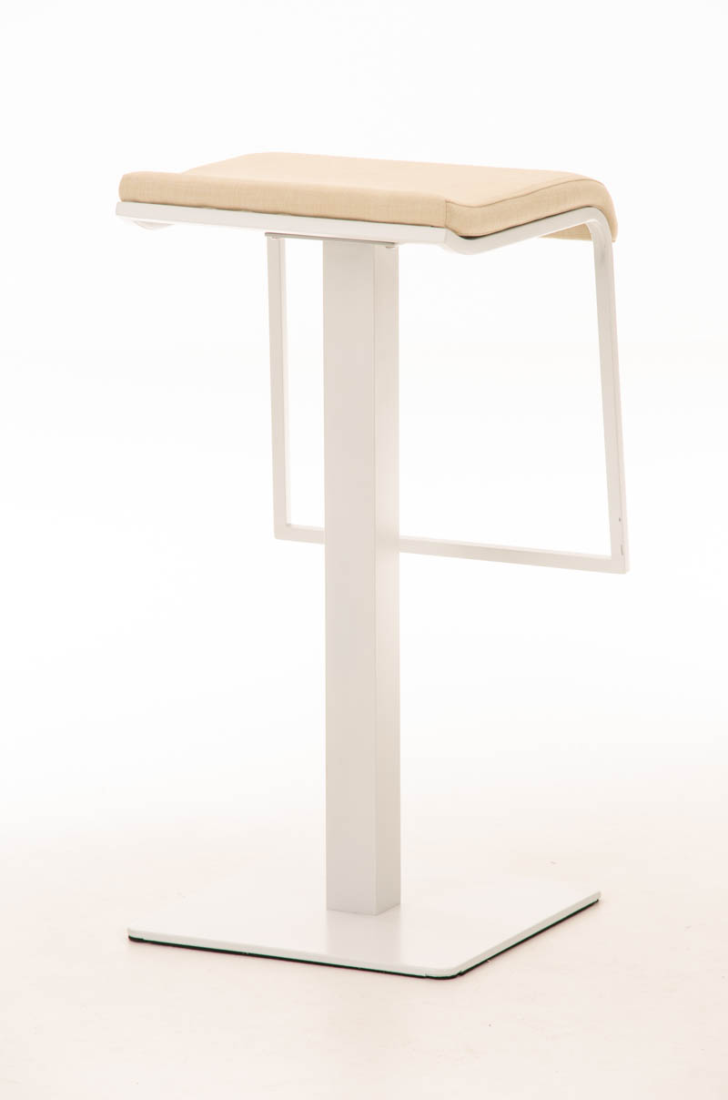 Tabouret de bar Lameng W78 tissu avec pied en métal