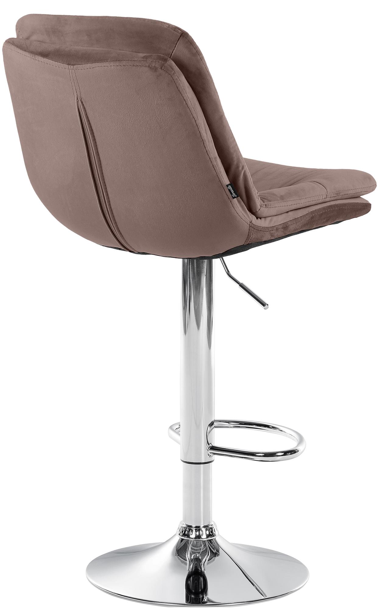 Tabouret de bar Laurel velours