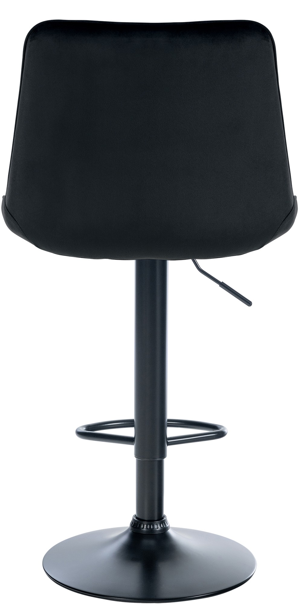 Tabouret de bar Toni en Velours Pied trompette en Métal