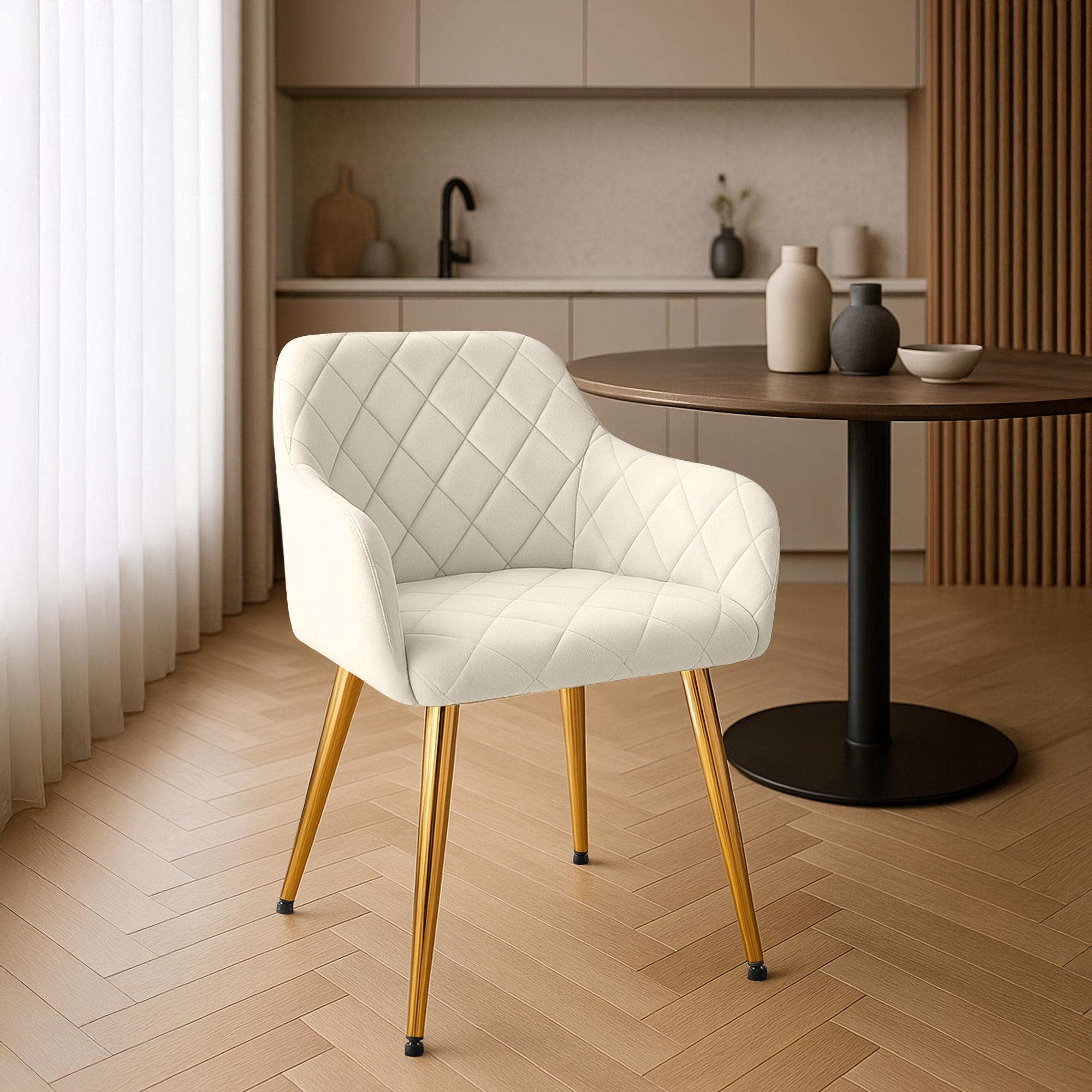 Chaise de salle à manger Monett Velours
