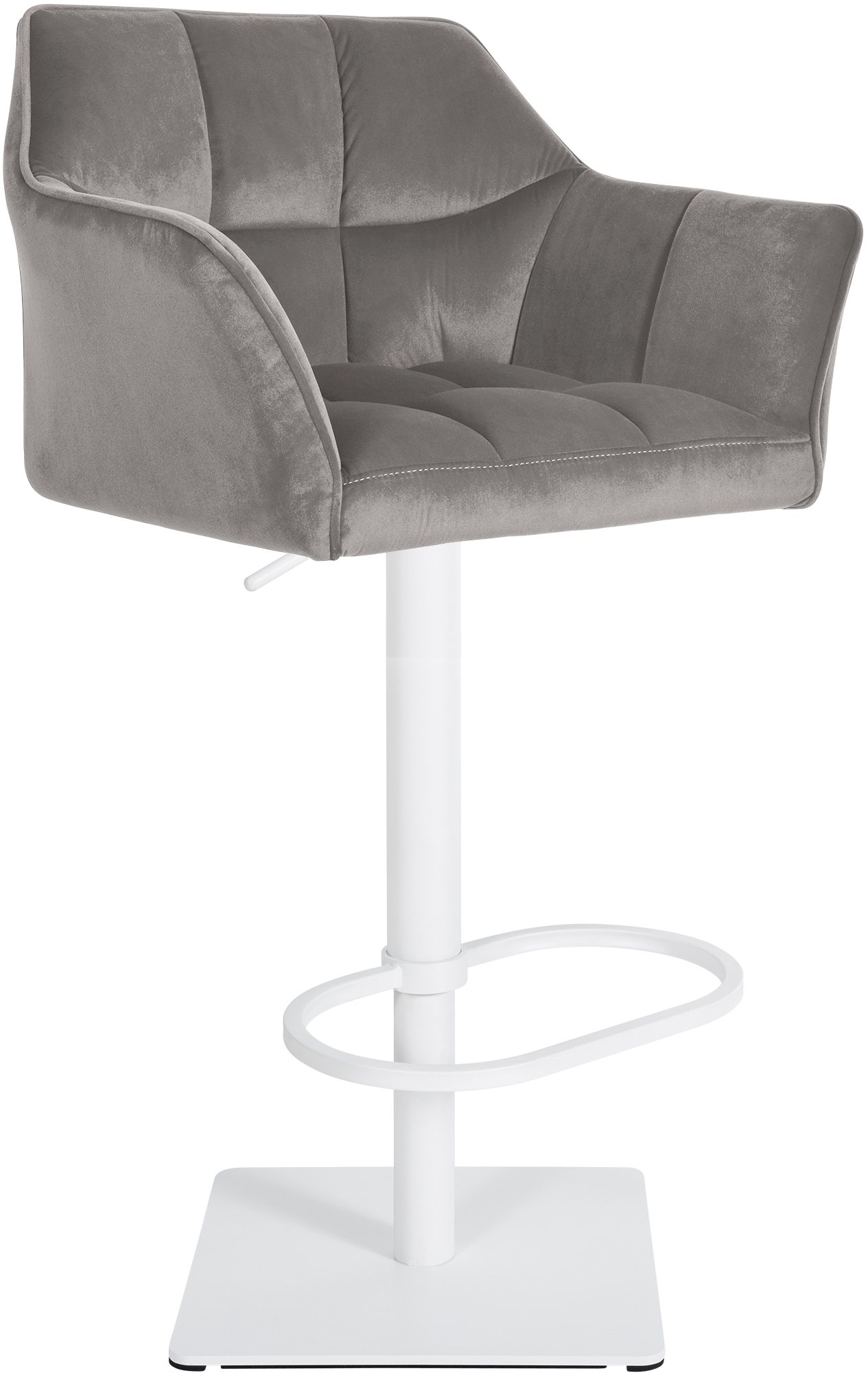 Tabouret de bar Damaso avec revetement en velours