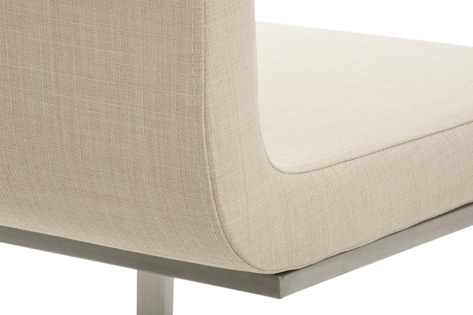 Lot de 2 chaises de salle a manger Belfort en tissu