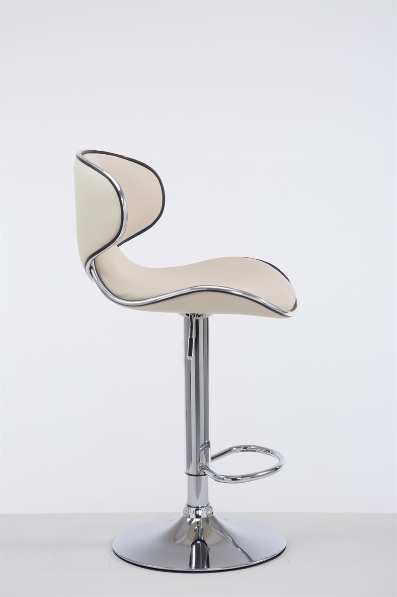Tabouret de bar Las Vegas V2 similicuir avec pied en métal