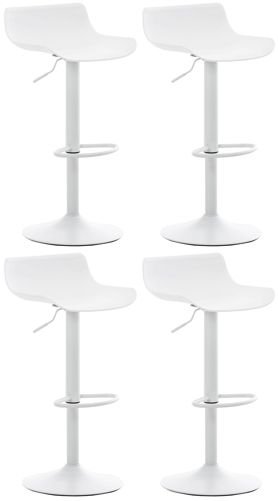 Lot de 4 tabourets de bar Aveiro
