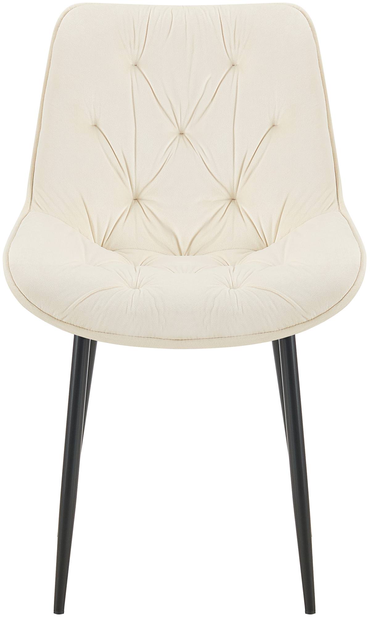 Chaise de salle à manger Wallace velours