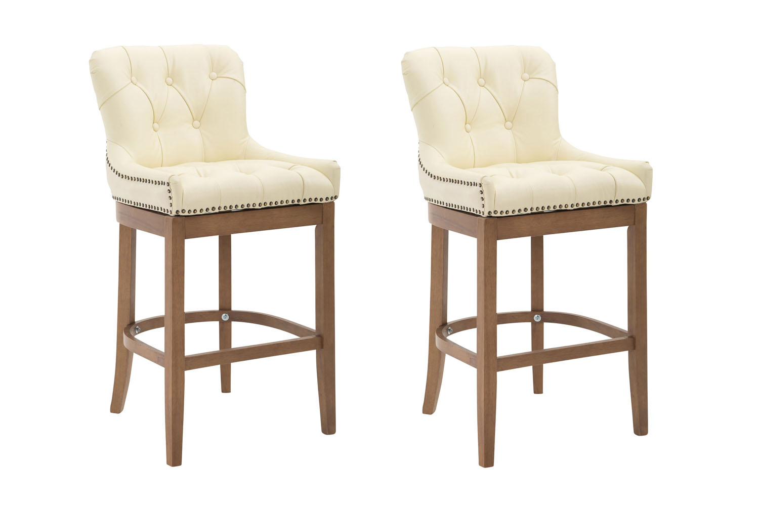 Lot de 2 Tabourets de bar Lakewood en véritable Cuir