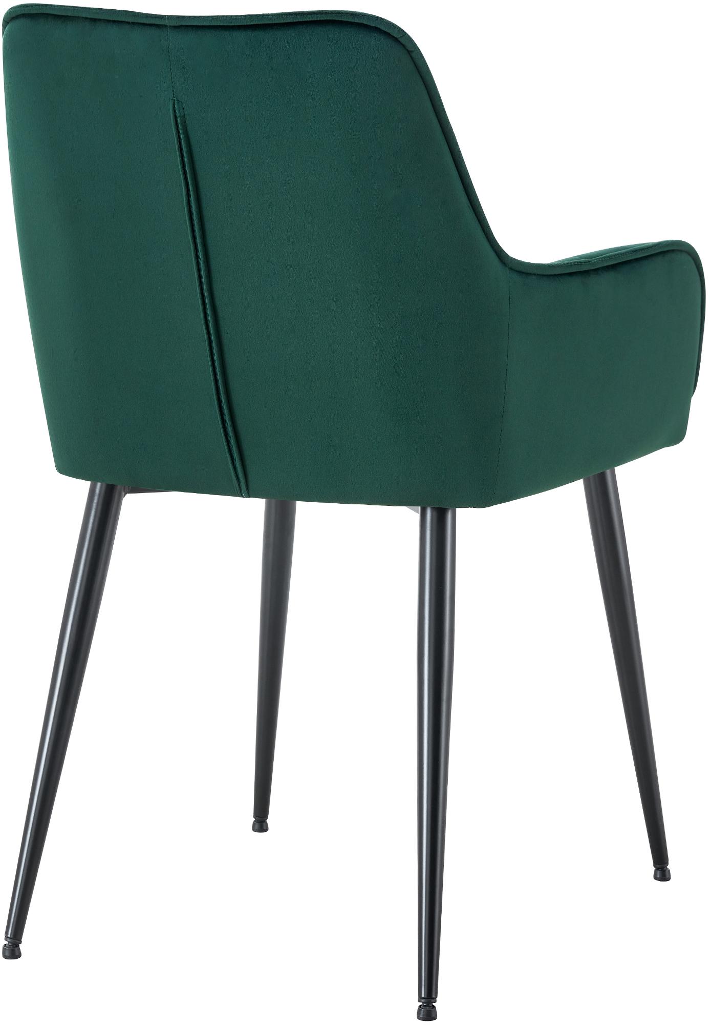 Chaise de salle à manger Ferndale revêtement en velours