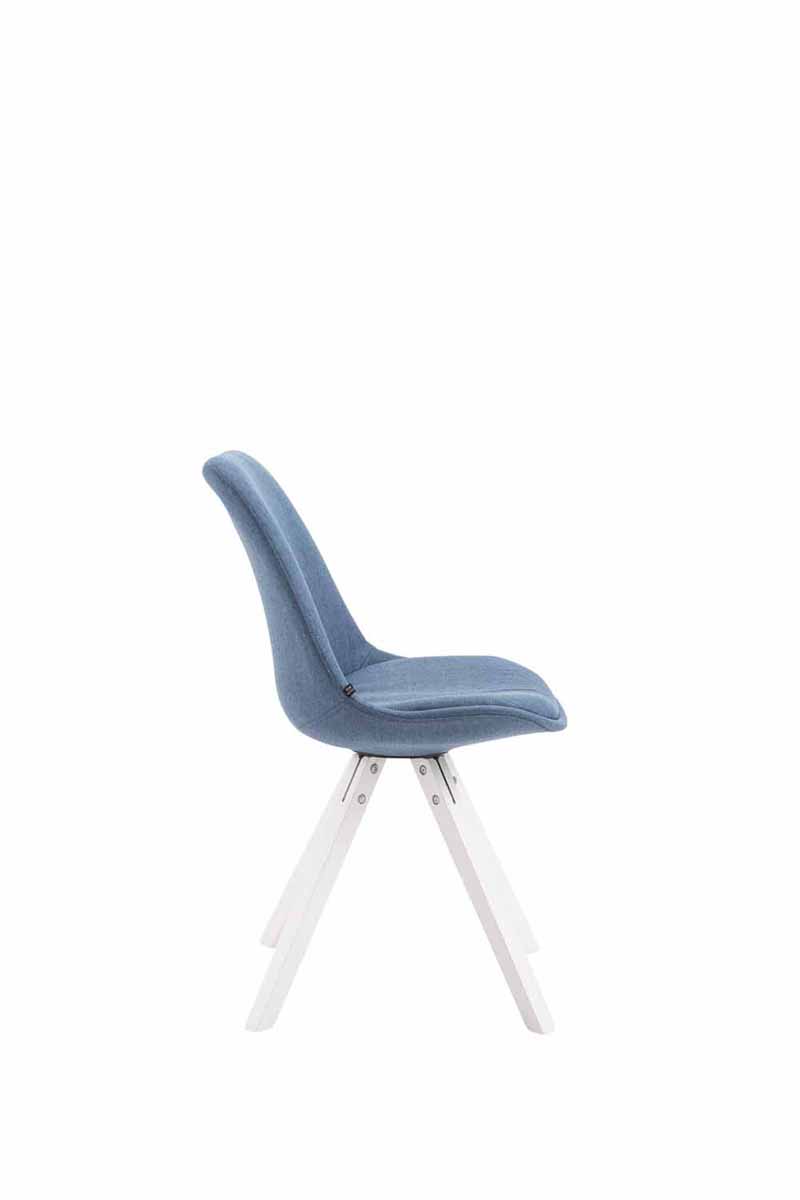 Chaise Toulouse tissu piétement en forme carrée