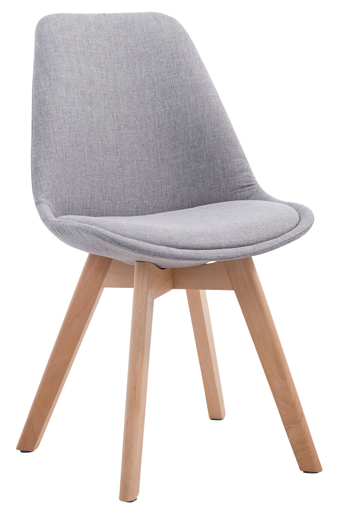 Lot de 4 chaises de salle à manger Borneo V2 en Tissu