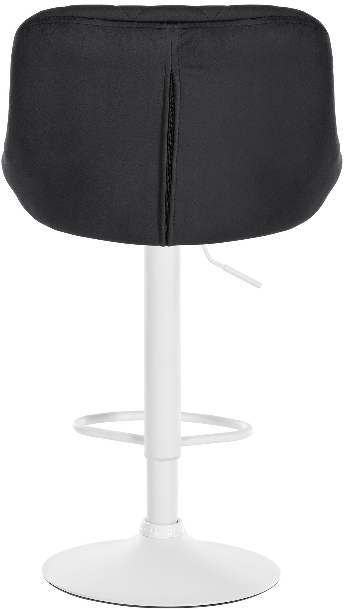 Tabouret de bar Lazio en velours avec pied en métal