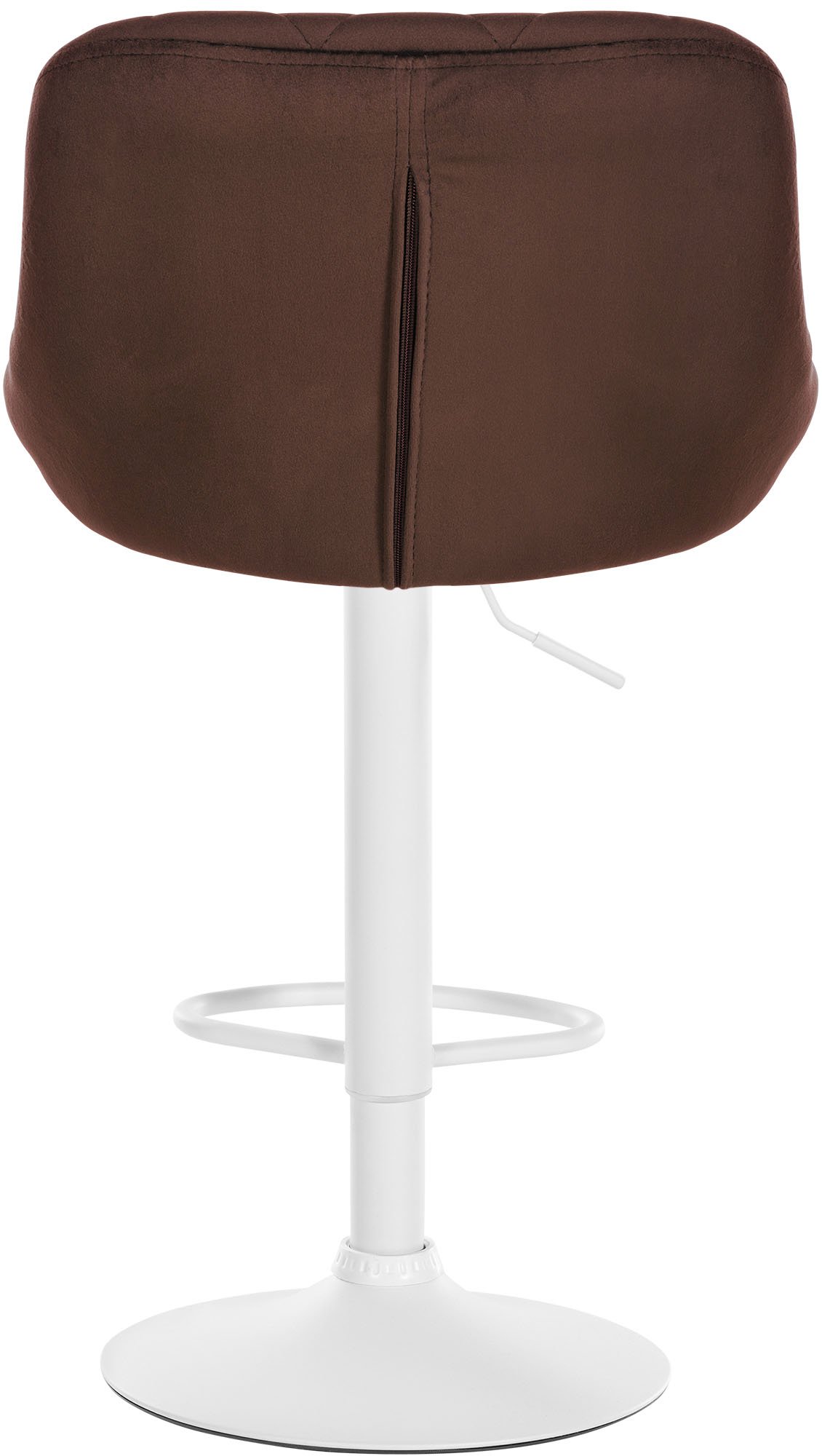 Tabouret de bar Lazio en velours avec pied en métal