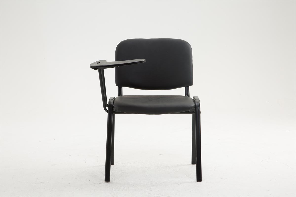 Chaise Ken en similicuir avec tablette rabattable