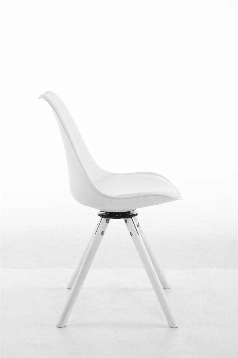 Chaise de salle à manger pivotante Troyes Similicuir pieds en forme ronde
