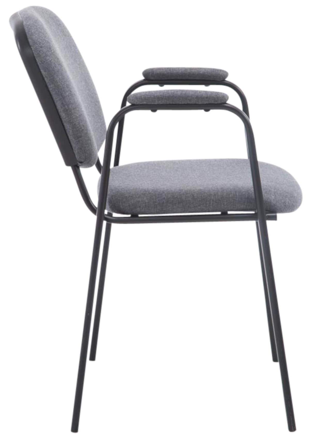 Lot de 4 Chaises Empilables Ken Pro en Tissu