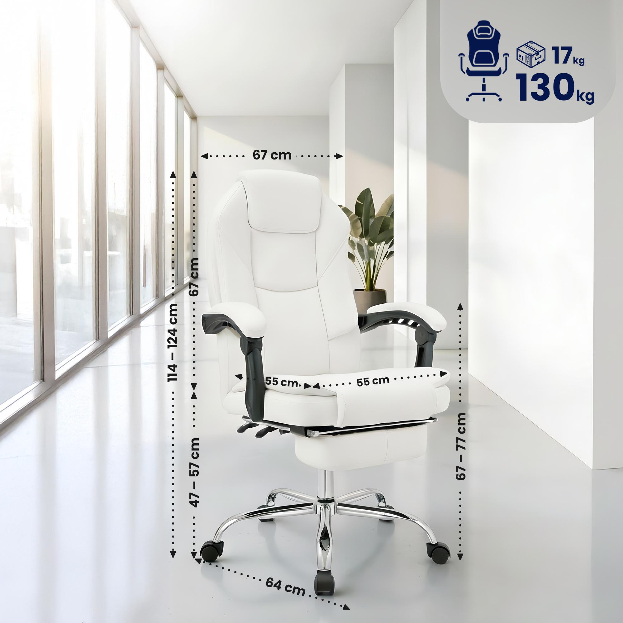 Chaise de bureau Castle en similicuir