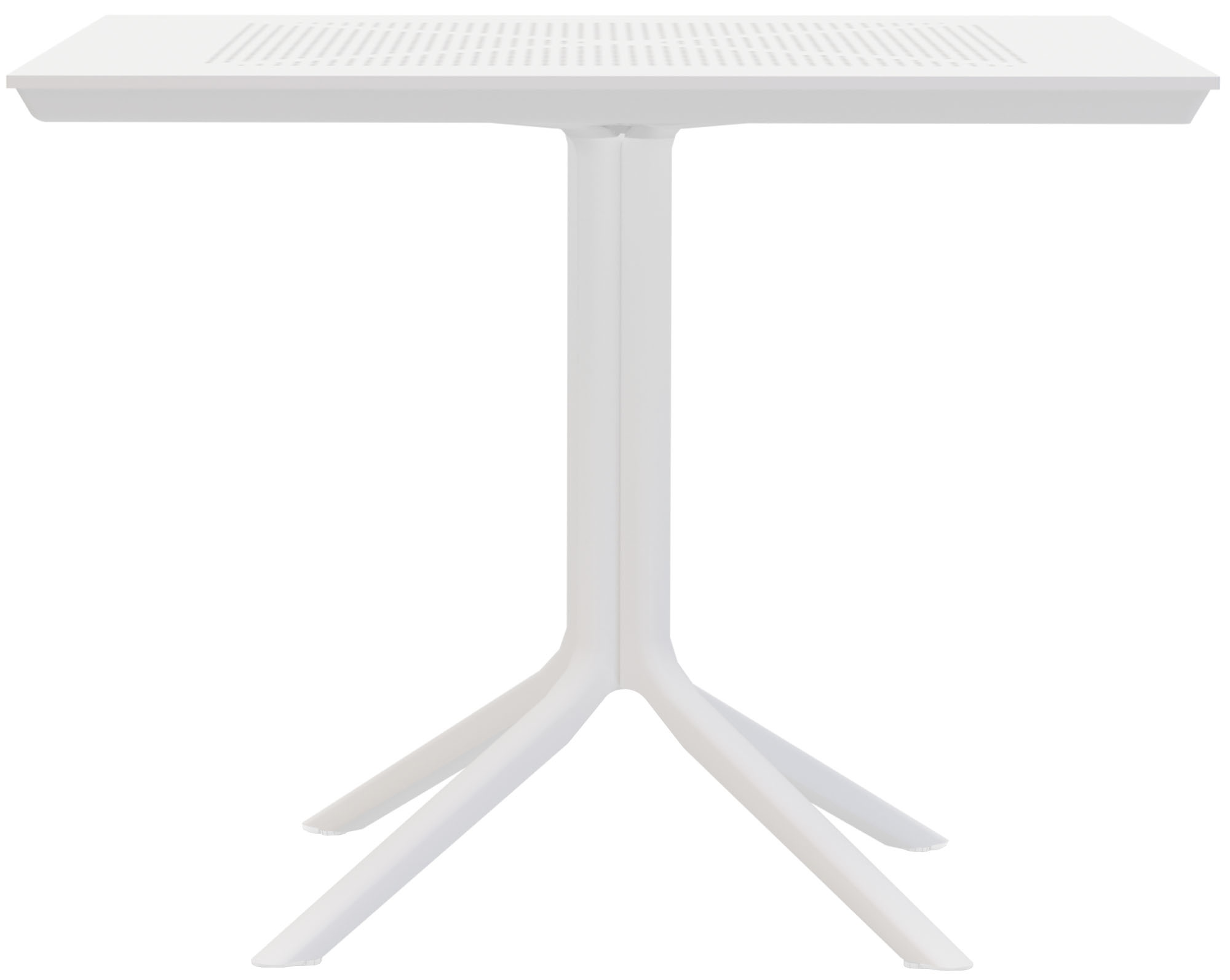 Table de jardin Lenval 80x80 cm Table d'extérieur en noir ou blanc