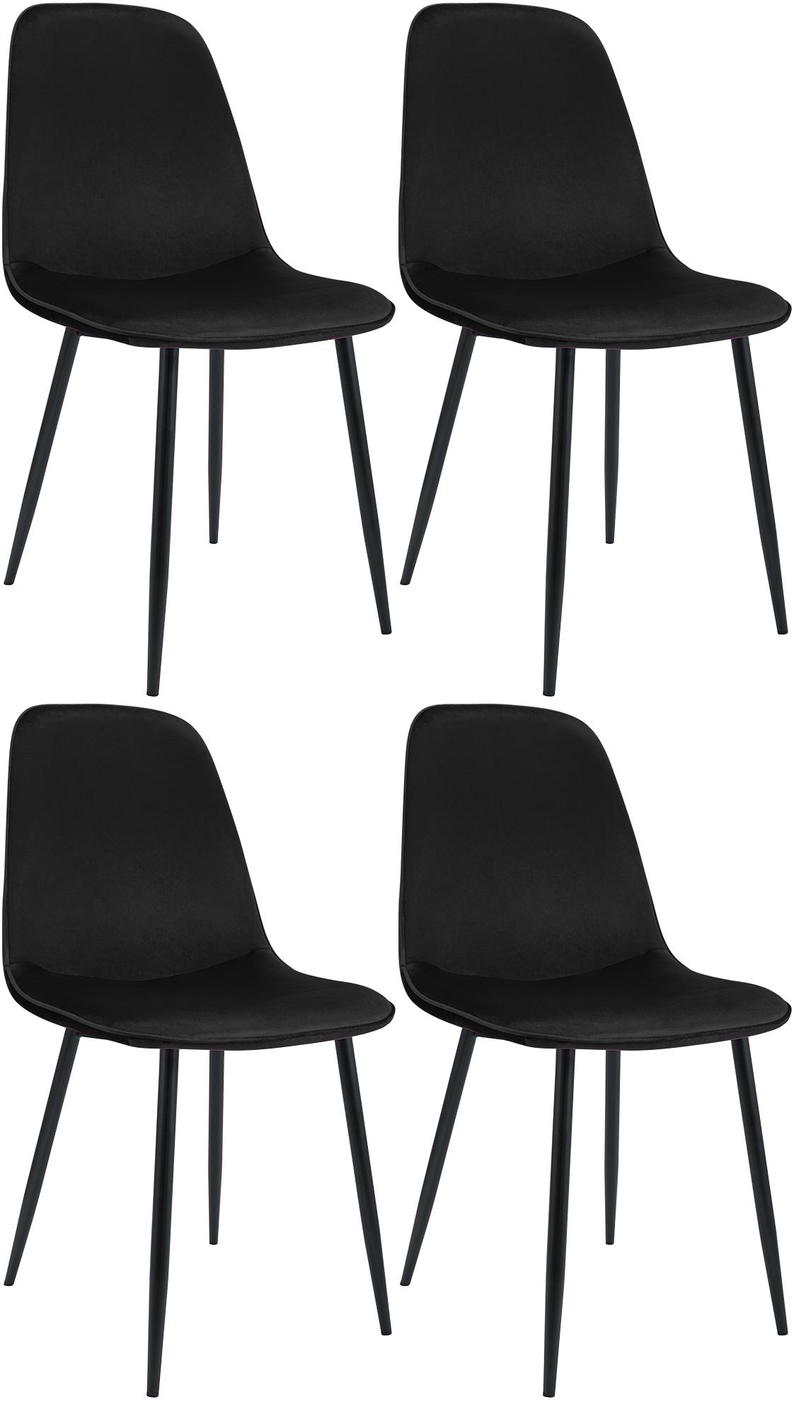 Ensemble de 4 chaises de salle à manger Maryam