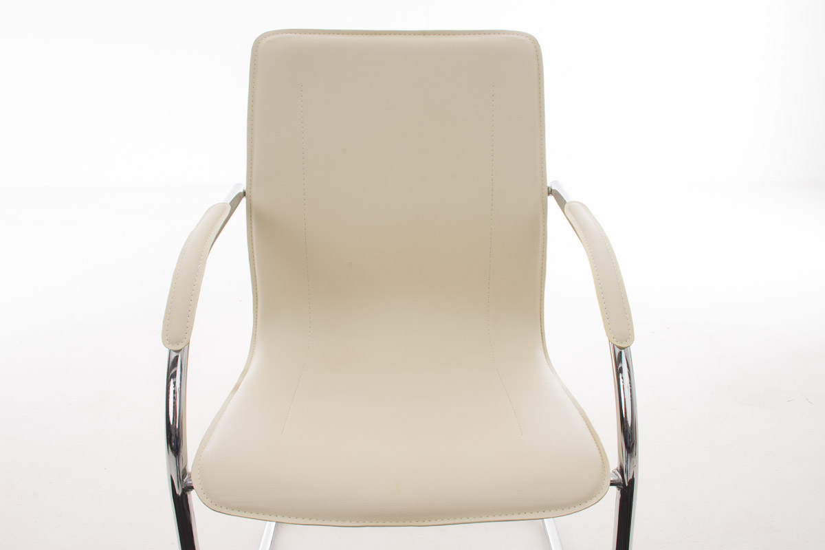 Chaise de visiteur Melina en similicuir