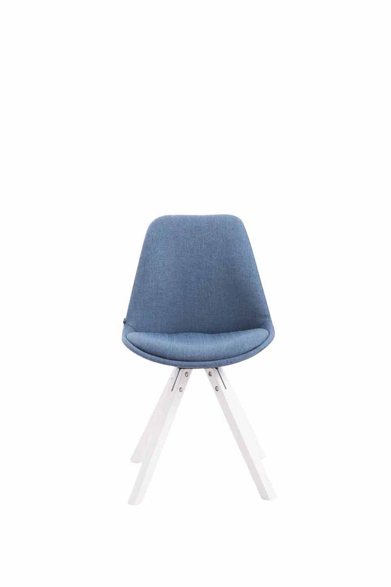 Chaise Toulouse tissu piétement en forme carrée