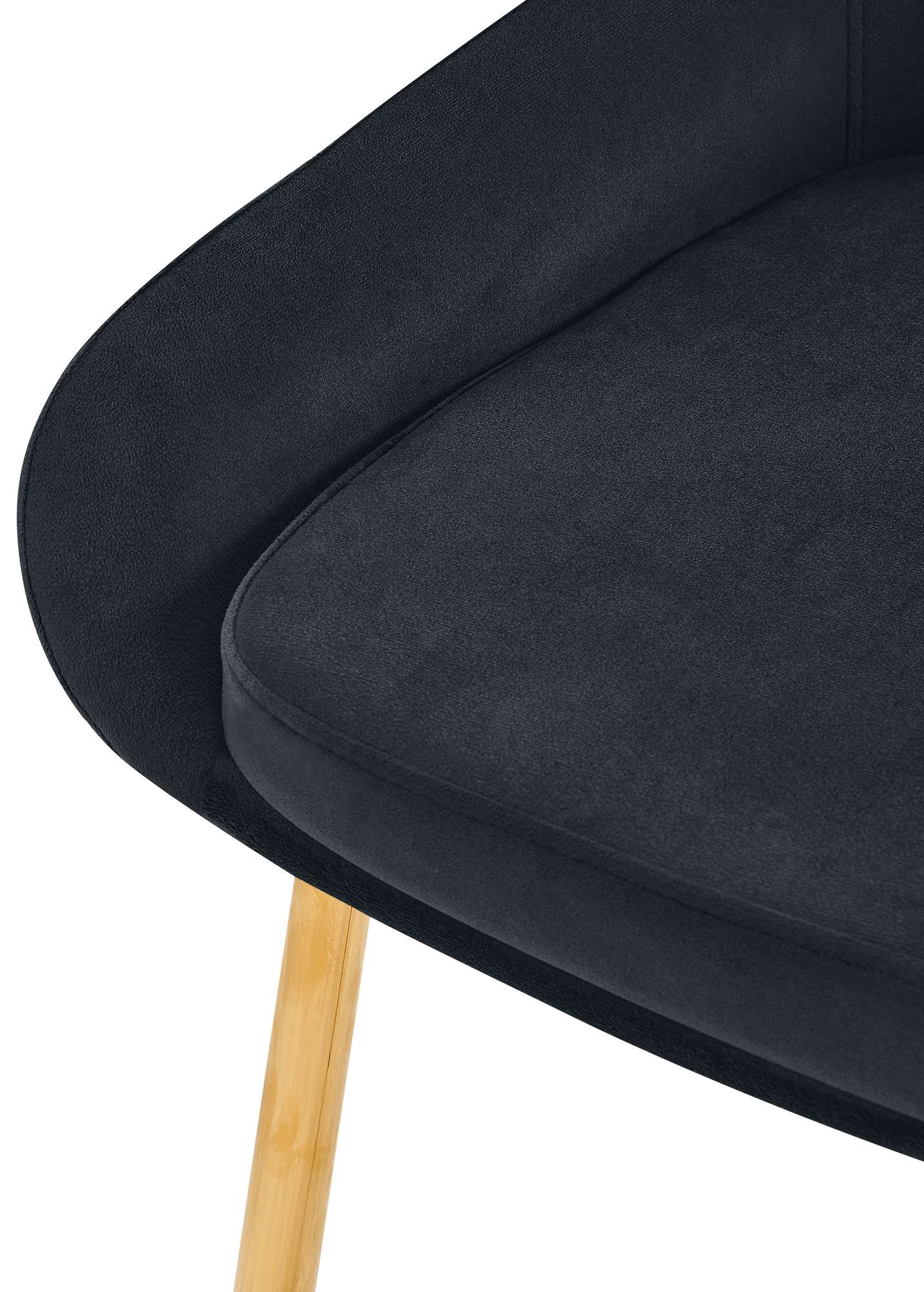 Chaise de salle à manger Elmira velours