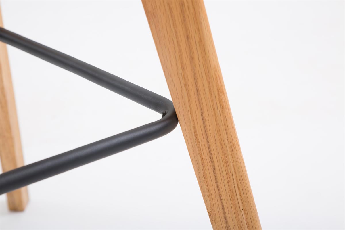 Tabouret de bar Metz à coque plastique