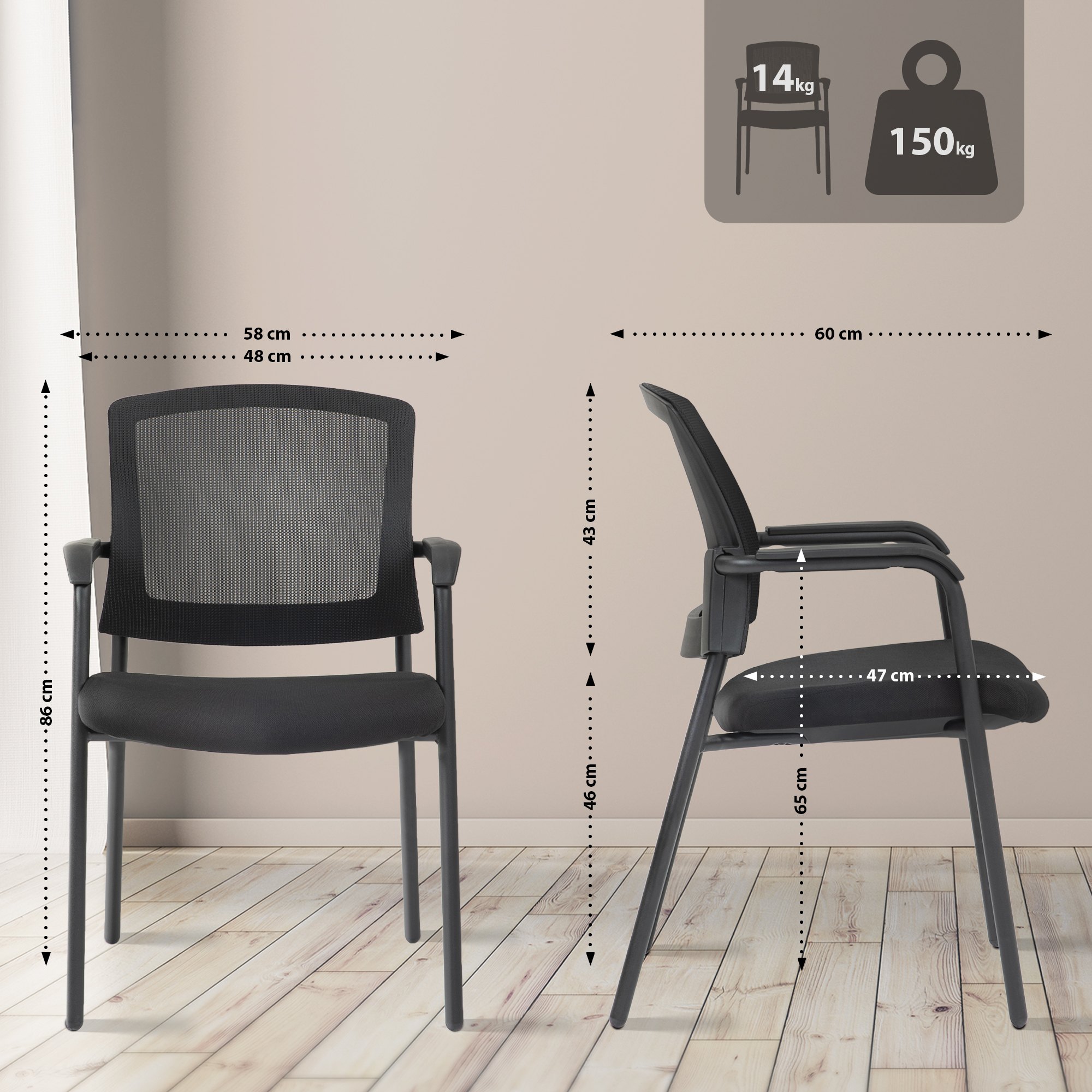 Chaise empilable Volga