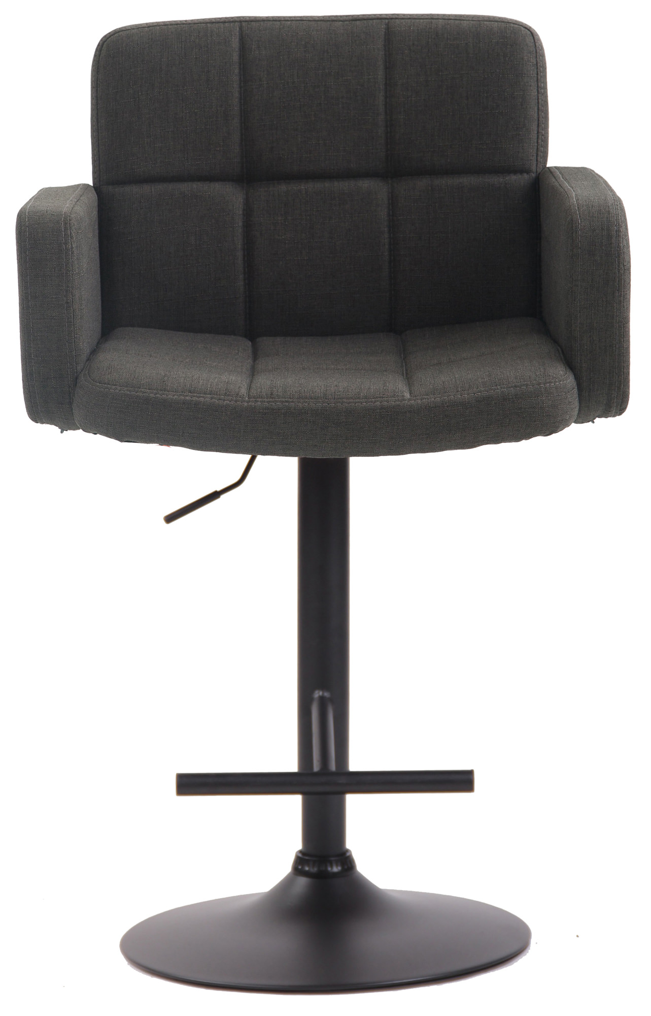 Tabouret de bar Los Angeles tissu avec pied en métal