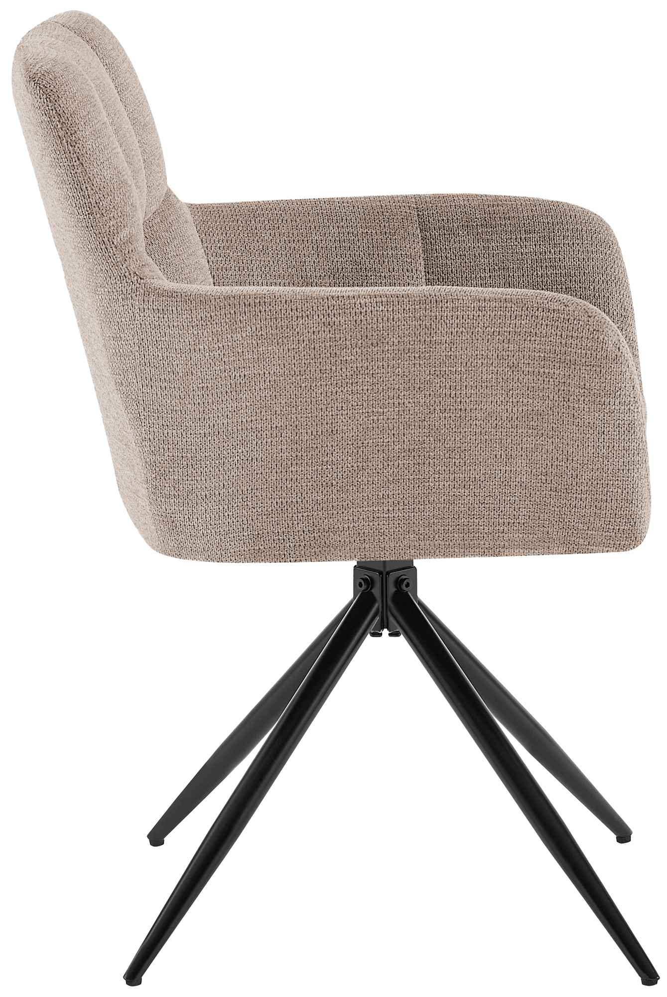 Lot de 2 chaises de salle à manger Jonah en tissu