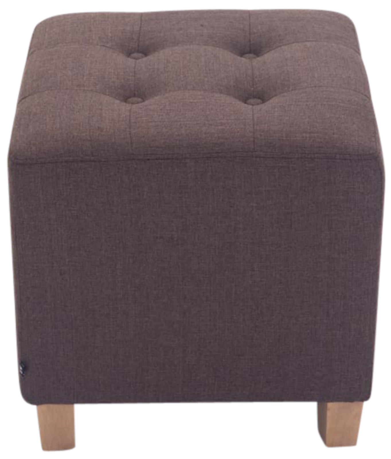 Lot de 2 tabourets bas Pharao en tissu