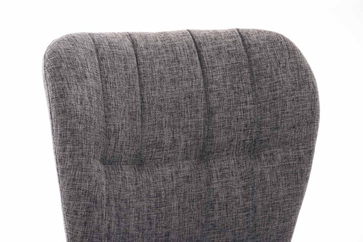 Chaise de salle à manger Elda en tissu rembourré