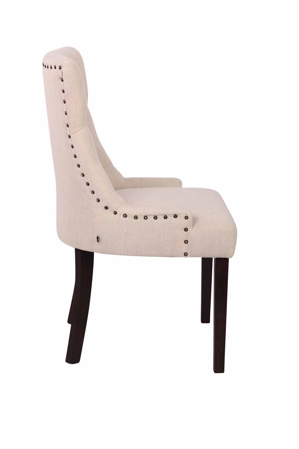 Lot de 2 chaises de salle à manger Aberdeen en tissu