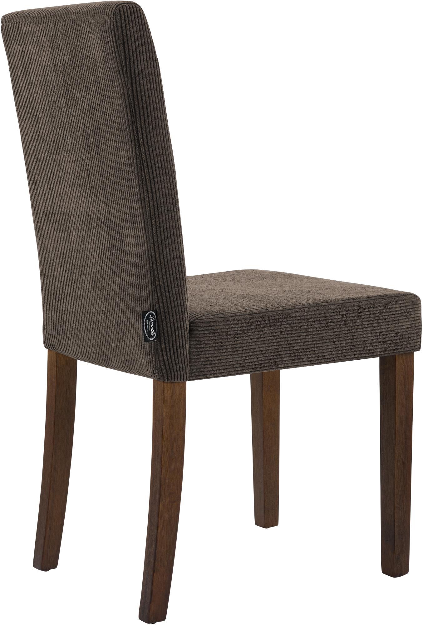 Lot de 2 chaises de salle a manger Ina en velours cotele